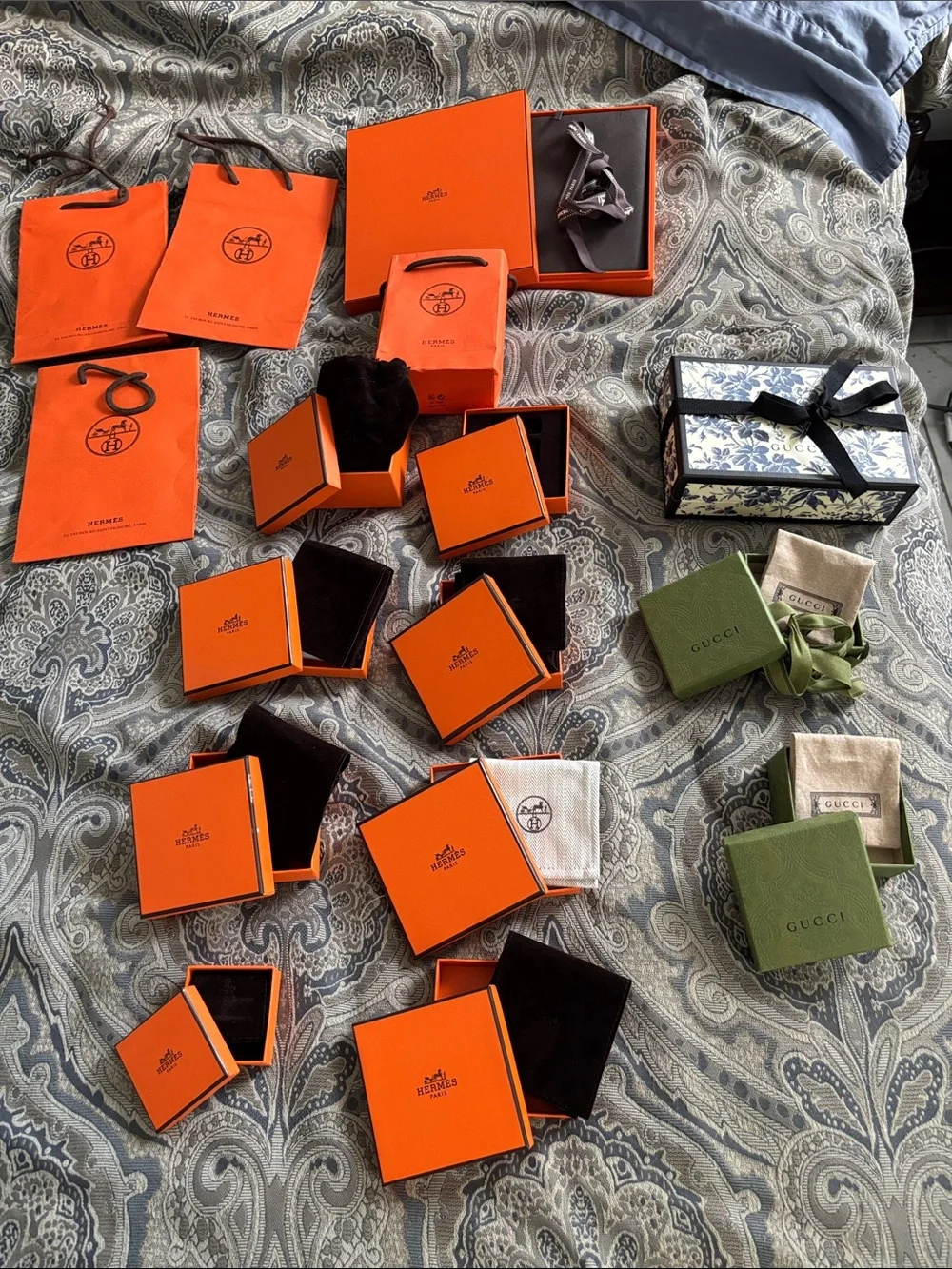 Orange Gift Boxes and Bags - Luxury Presentation Set